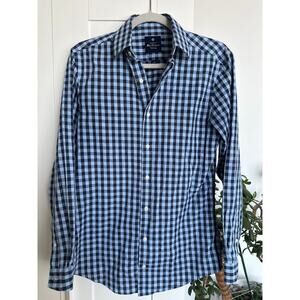 Original Ben Sherman Tailoring Men’s Classic Gingham Dress Shirt, EUC, Size S
